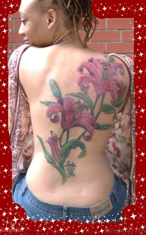 Beautiful Lily Flower Tattoo