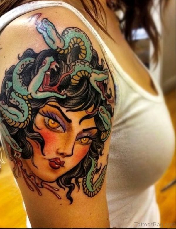 Beautiful Medusa Tattoo