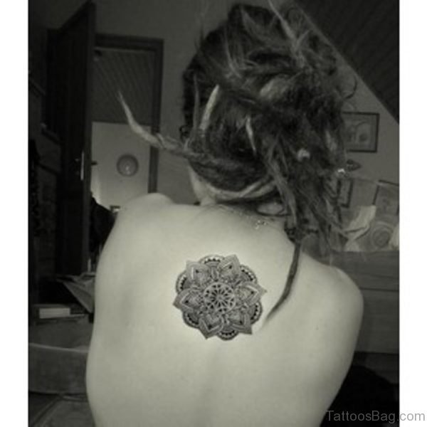 Best Girl Upperback Mandala Tattoo