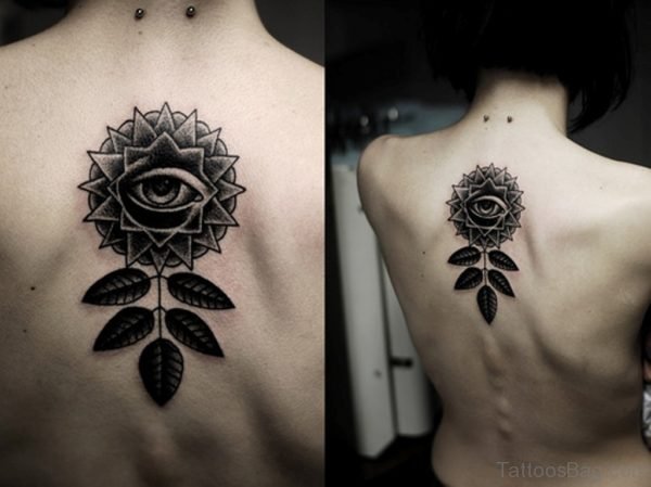 Mandala Flower Tattoo On Back