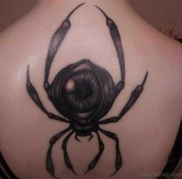 Spider Tattoo On Back