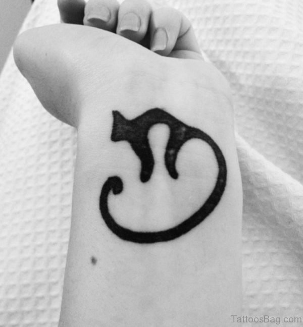 Big Tail Cat Tattoo