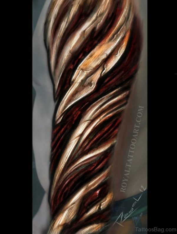 Bio Mechanical Tattoo Image