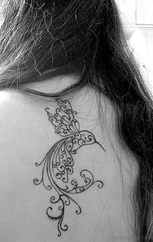 Bird Tattoo On Back