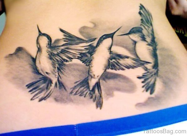 Bird Tattoo On Lower Back