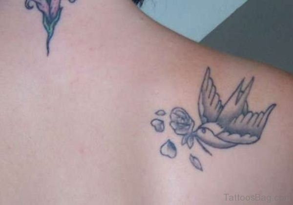 Bird Tattoo On Back
