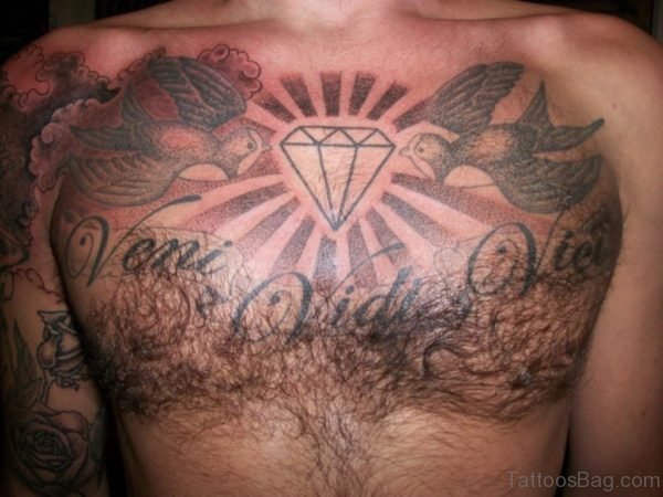 Birds And Diamond Tattoo