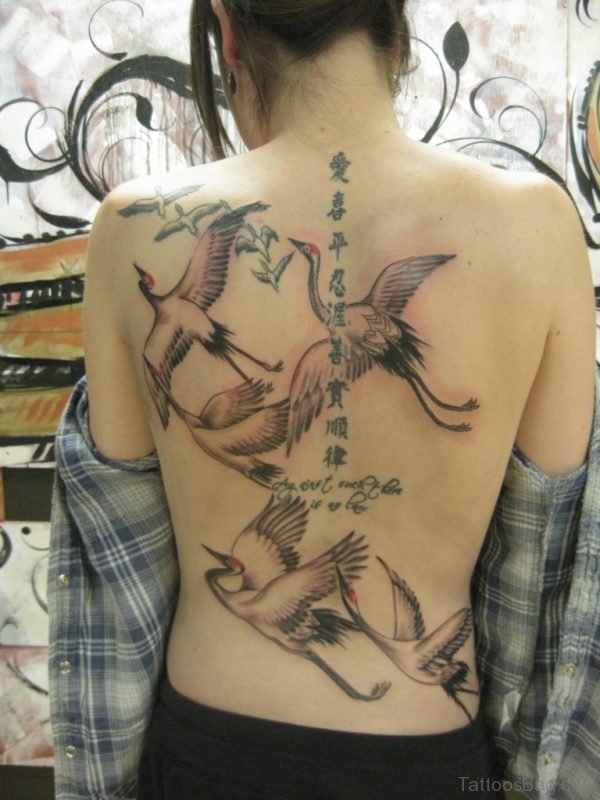 Birds And Name Tattoo
