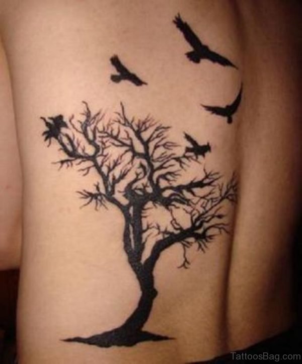 Birds And Tree Tattoo