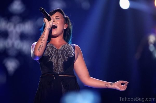 Birds And Wording Tattoo