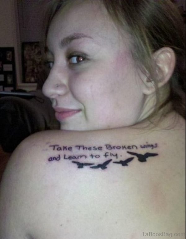 Birds Tattoo On Back