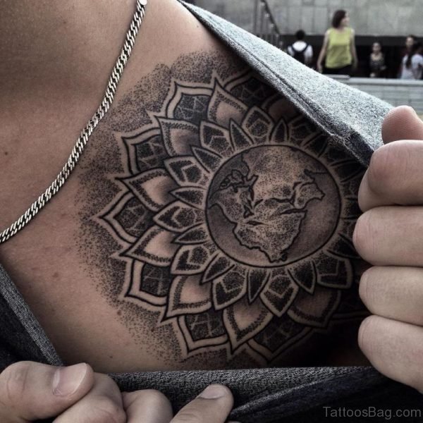 Black And Grey Yin Yang Tattoo