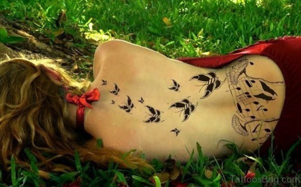 Black Butterfly Tattoo Design