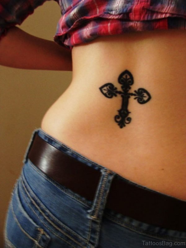 Black Cross Tattoo Design
