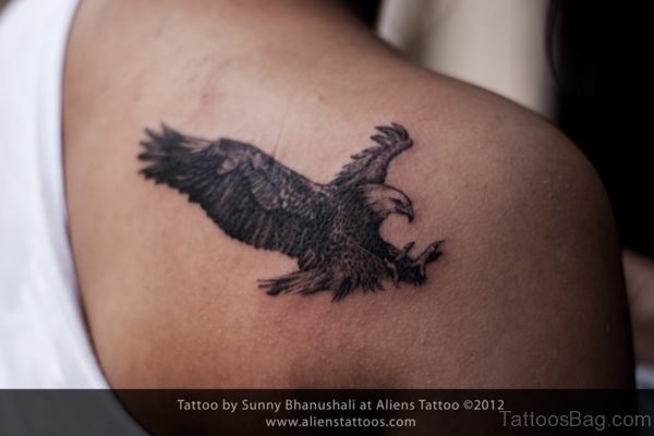 Black Eagle Tattoo Design
