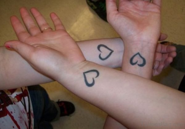 Black Hearts Tattoo Design
