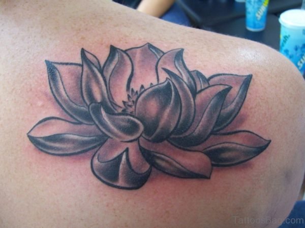 Black Lotus Flower Tattoo