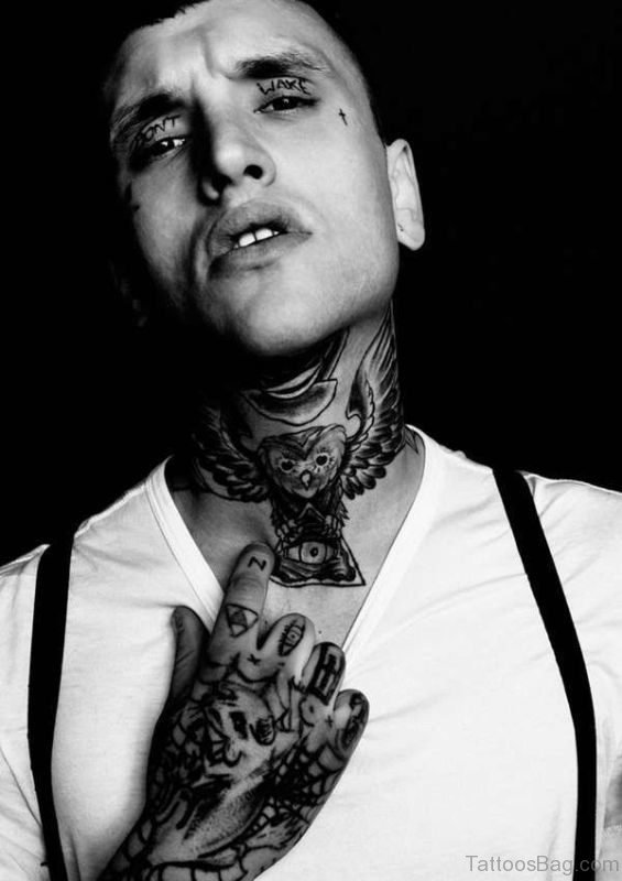 Black Owl Tattoo Fro Men