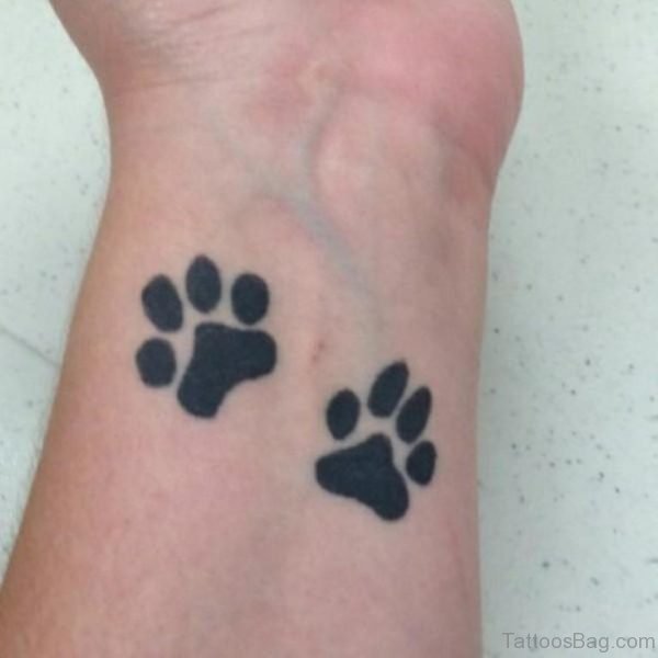 Black Paw Tattoo Design