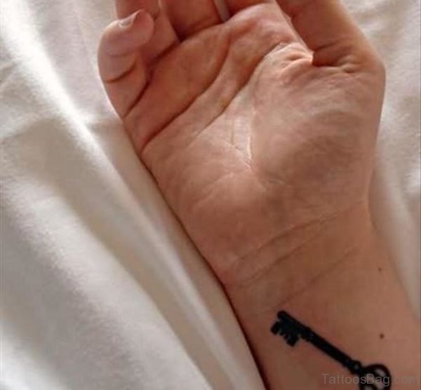 Black key Tattoo On Wrist