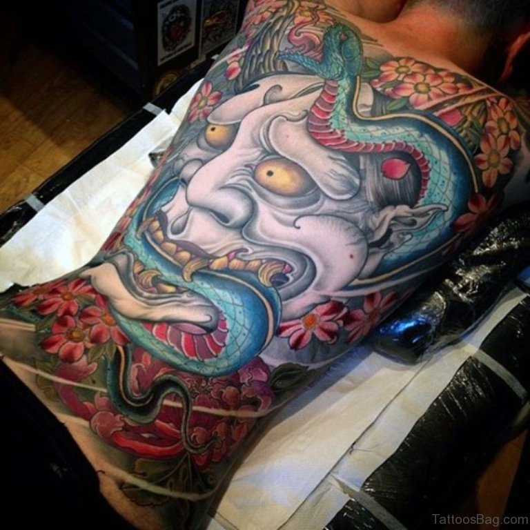 Blue Snake Tattoo