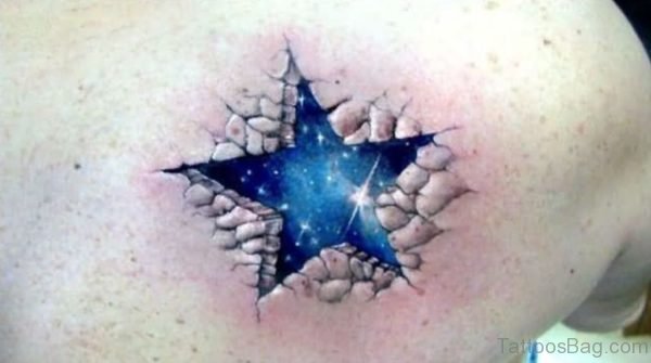 Blue Star Tattoo Design