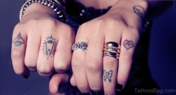 Bow And Heart Tattoo