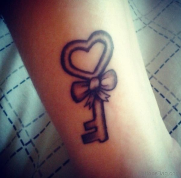 Bow Key Tattoo