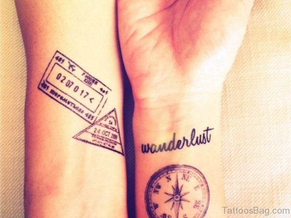 Brilliant Compass Tattoo