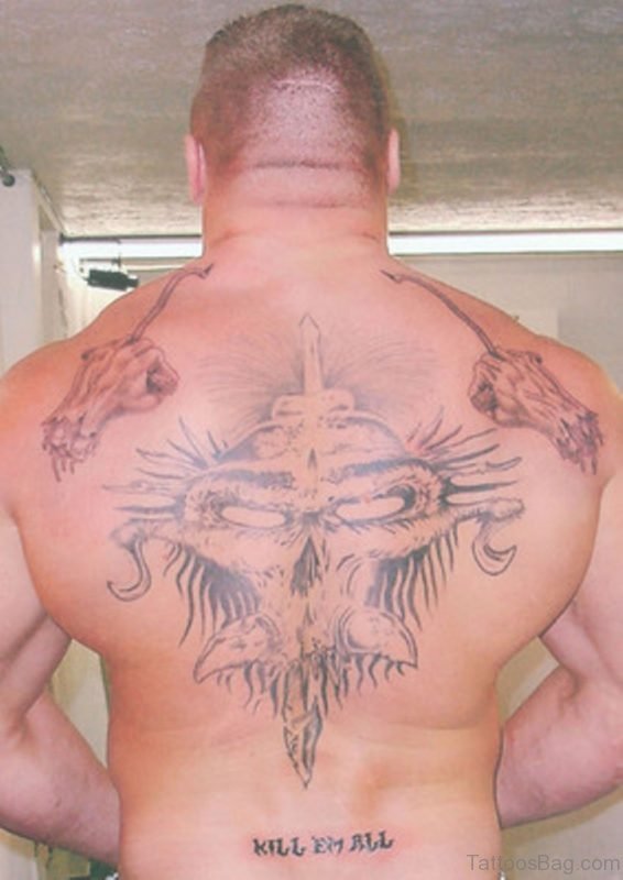 Brock Lesnar Sword Tattoo
