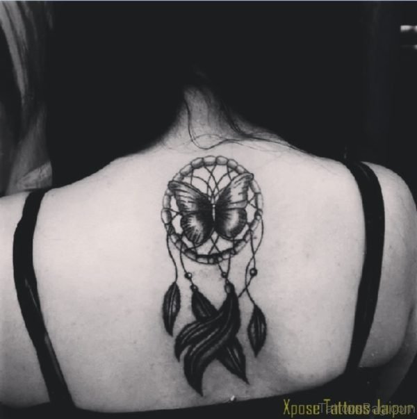 Butterfly And Dreamcatcher Tattoo