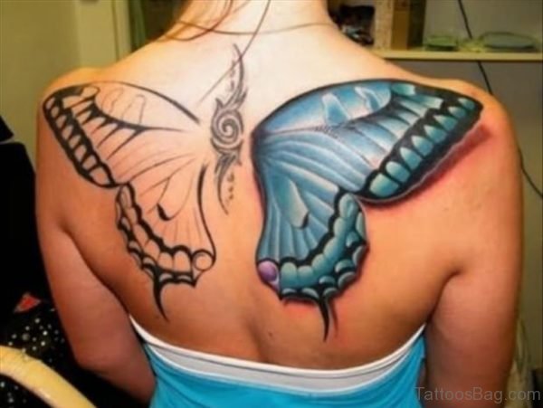 Butterfly Tattoo On Back