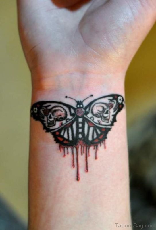 Butterfly Tattoo On Wrist