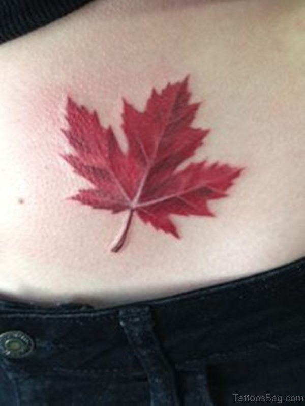 Canadian Maple Leaf Tattoo