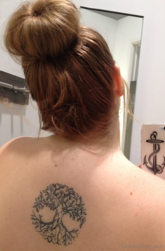 Celtic Tree Tattoo On Back