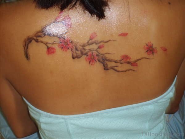 Cherry Blossom Branch Tattoo
