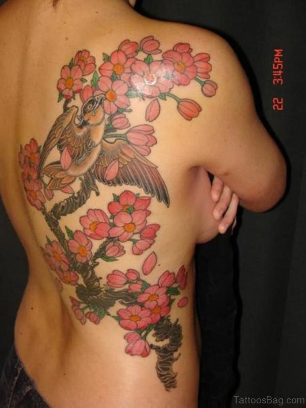 Cherry Flower Tattoo