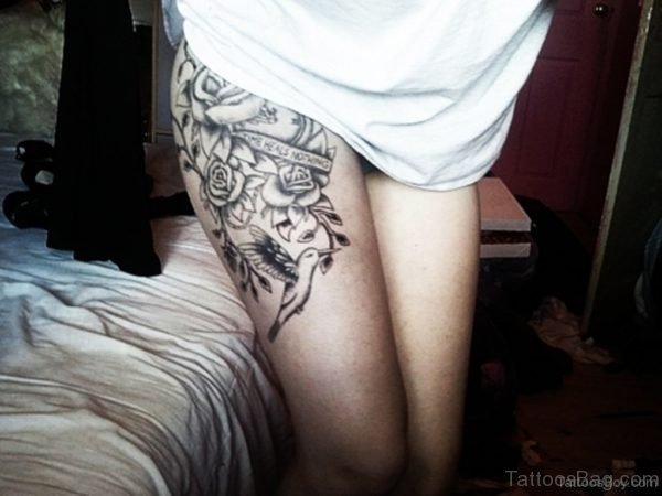 Classic Rose Tattoo