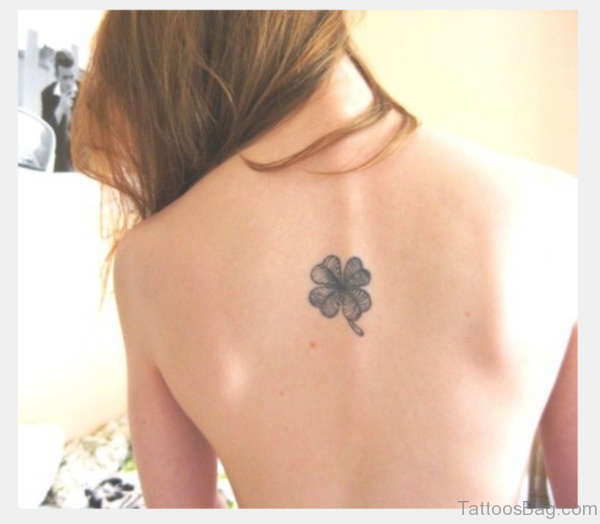 Clover Tattoo On Back