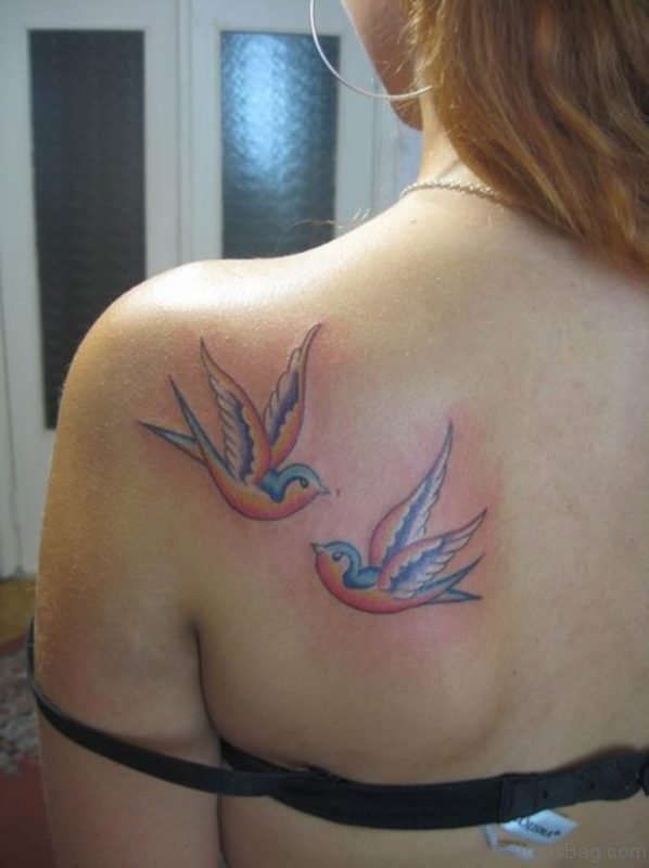 Colored Bird Tattoo