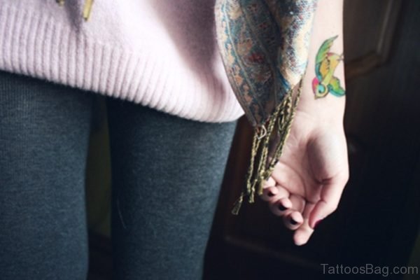 Colored Bird Tattoo Design