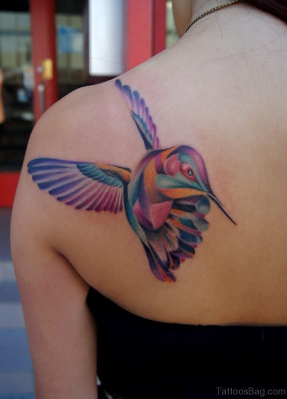 Colored Bird Tattoo