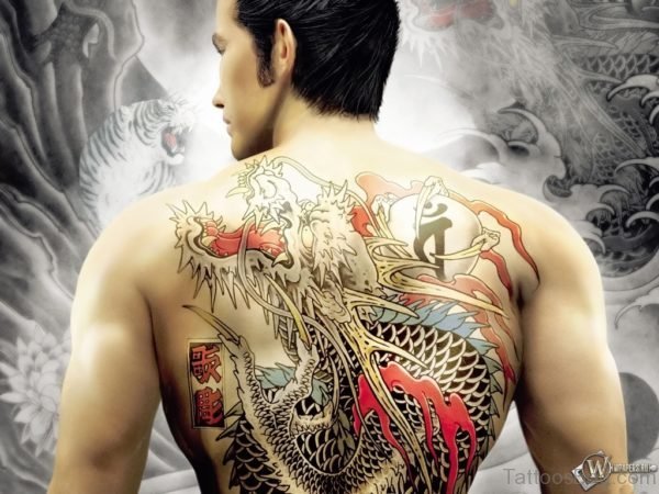 Colored DragonTattoo
