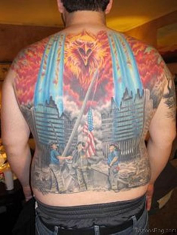 Colored Patriotic Tattoo