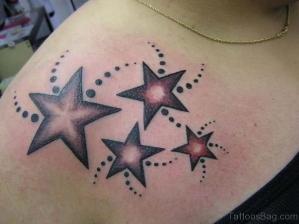 Star Shoulder Tattoo Design