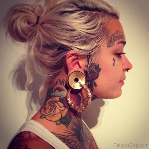 Colorful Roses Tattoo For Women