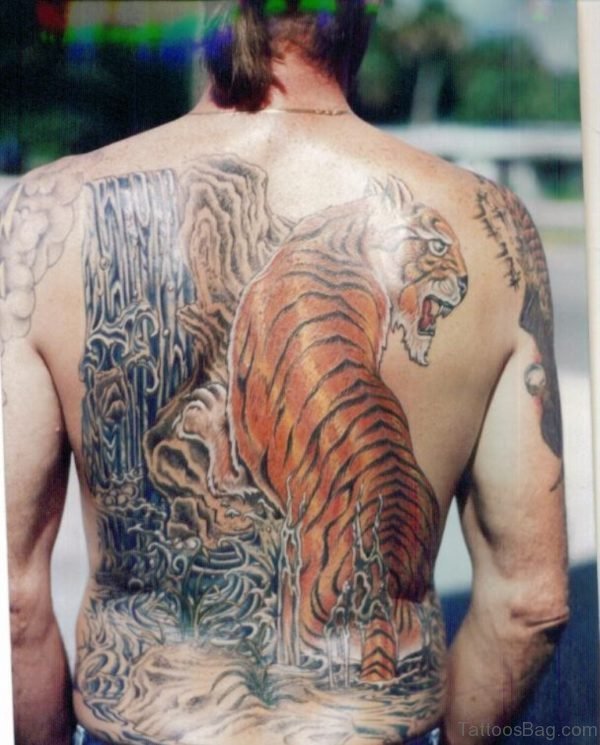 Colorful Tiger Tattoo