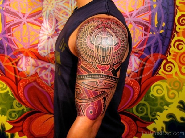 Colorful Tribal Tattoo