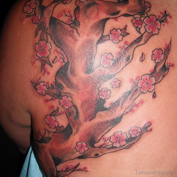Cool Cherry Blossom Tattoo