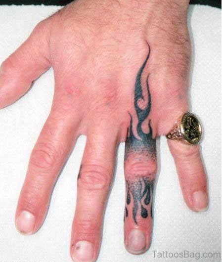 Cool Finger Tattoo
